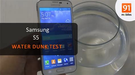 Samsung Galaxy S5 water resistance put to test 